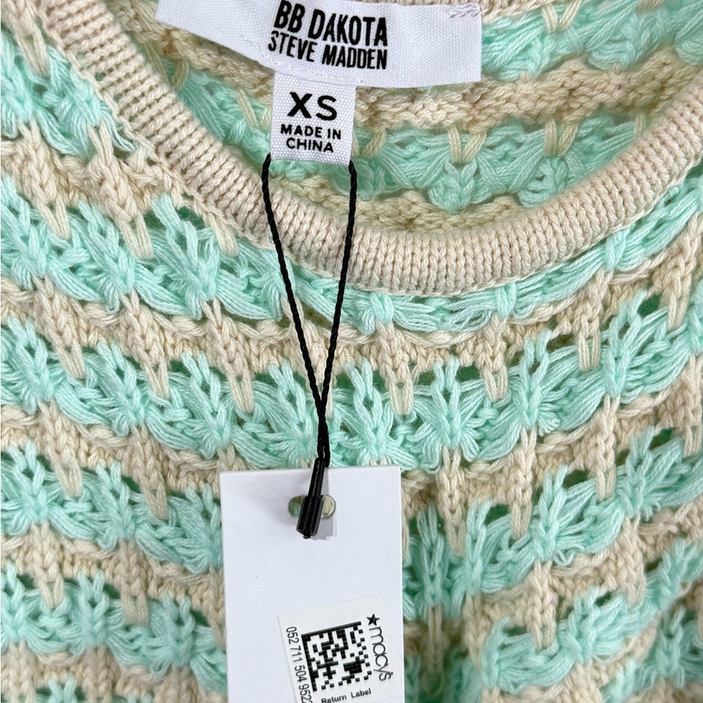 BB Dakota by Steve Madden Crochet crop tank and short shorts NWT size XS - Picture 8 of 12